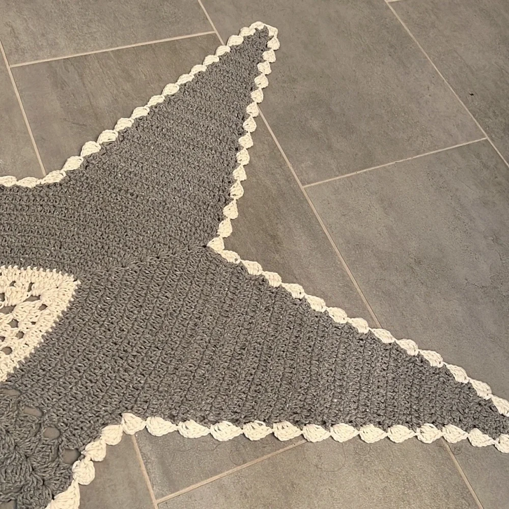 New Whimsical Crochet Fish Rug Bath Mat